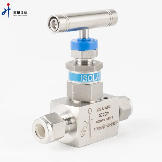 316L S. S. Panel Mounting Union- Bonnet Construction Needle Valves